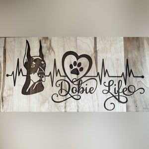 Handmade solid maple wood wall hanging